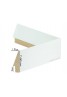 Κορνίζα ξύλινη 1,7 εκ. λοξό κουτί γυαλιστερό λευκό 040-930-048